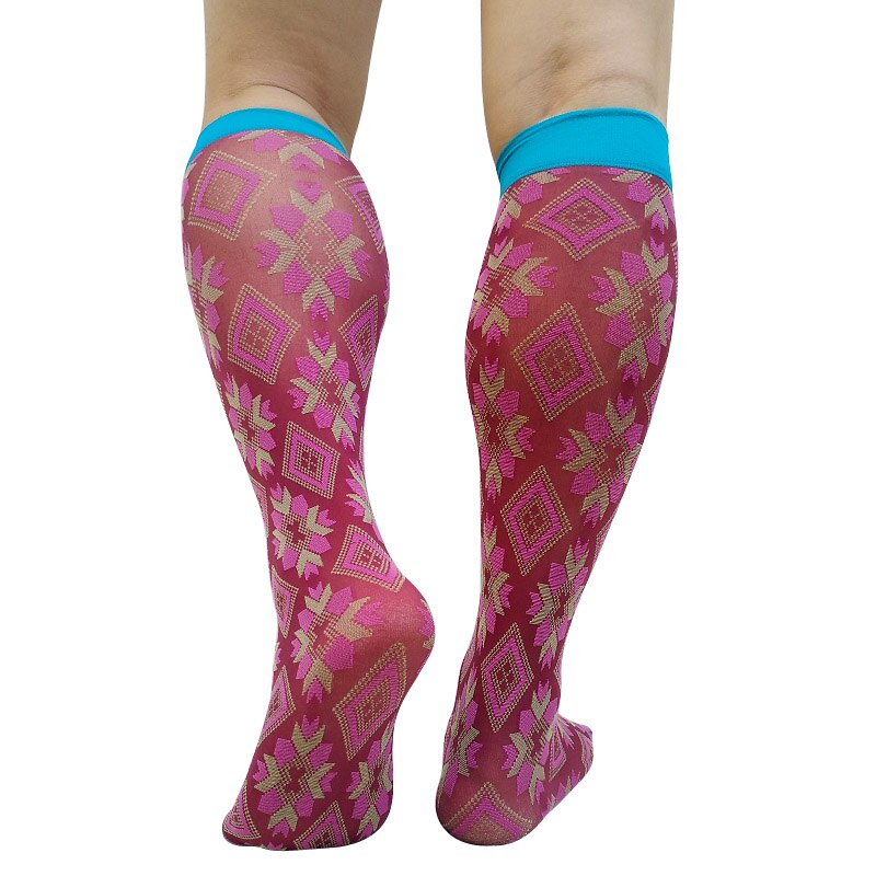 Calcetines largos hasta la rodilla para hombre, Jacquard