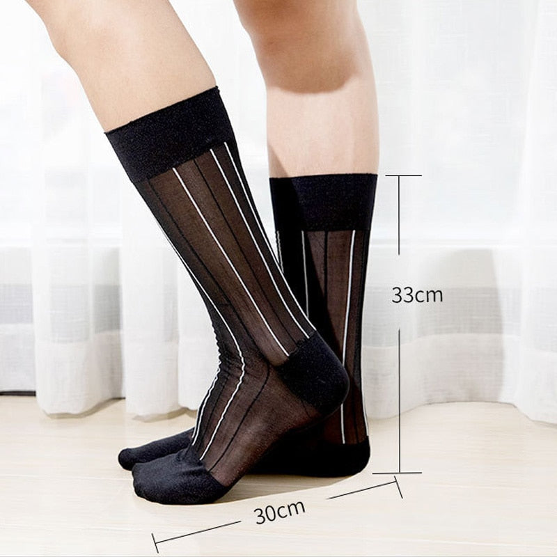 Calcetines largos de nailon para hombre - 5 pares (Unisex)