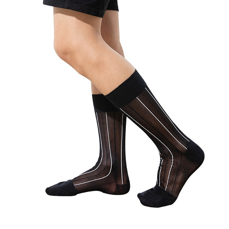 Calcetines largos de nailon para hombre - 5 pares (Unisex)