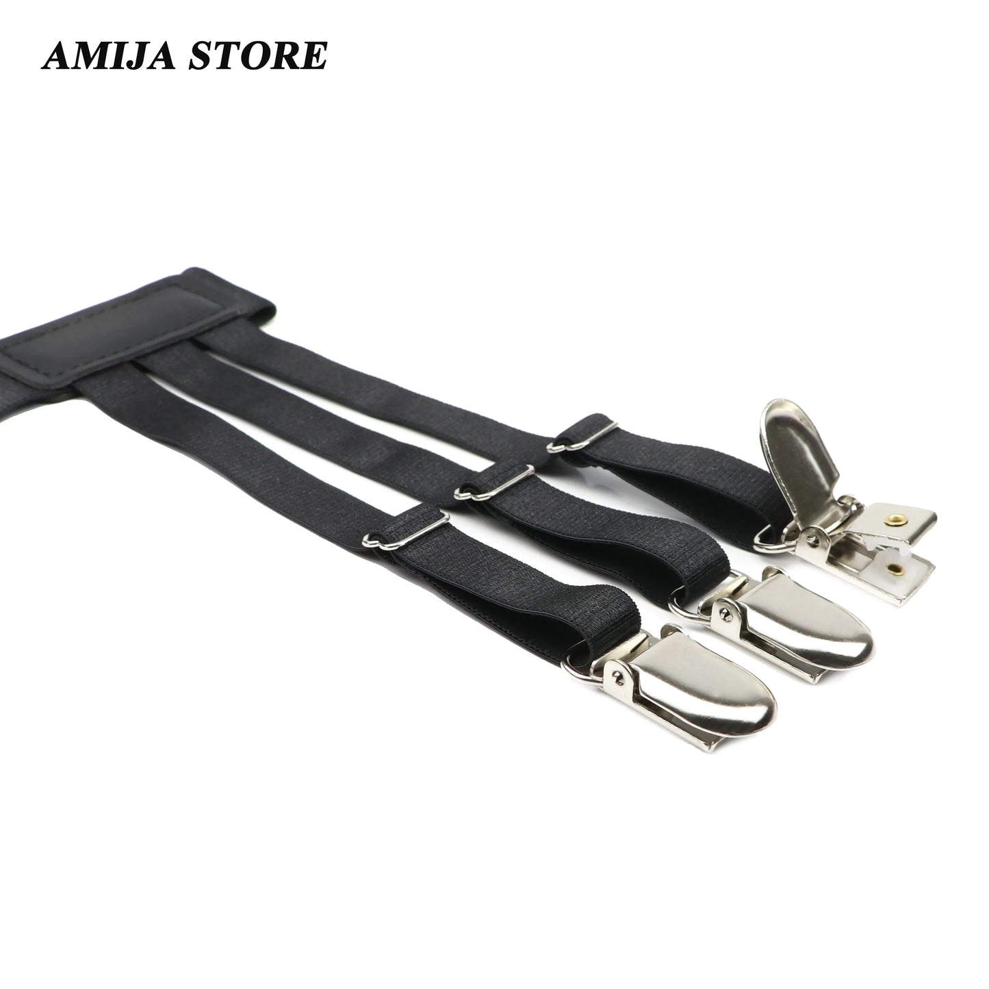 2pcs Men's Shirt Holders Stays Y-Style Adjustable Elastic Leg Suspenders